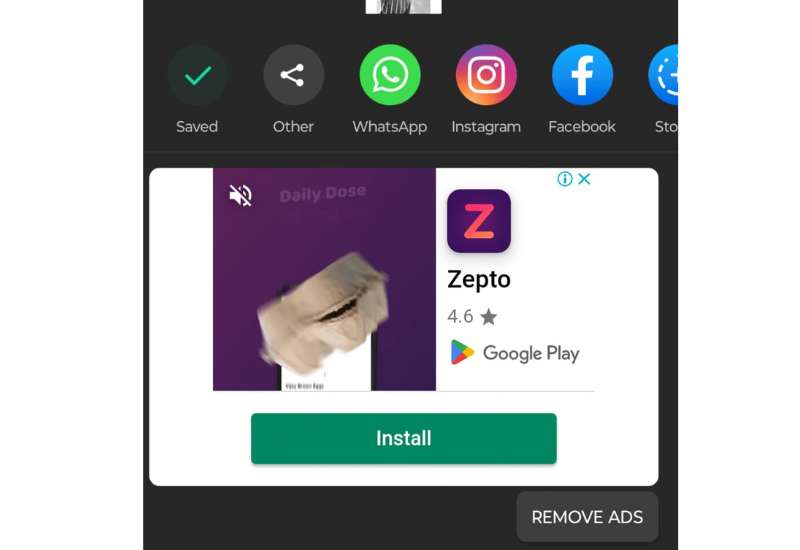 App Ad of Google